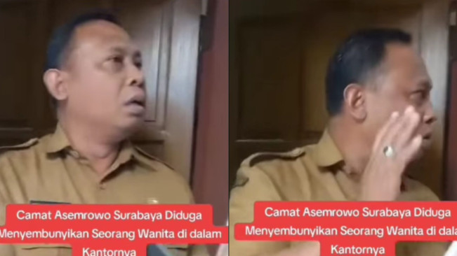 Viral Camat Asemrowo Surabaya Diduga Sembunyikan Wanita di Kolong Meja, Begini Klarifikasinya